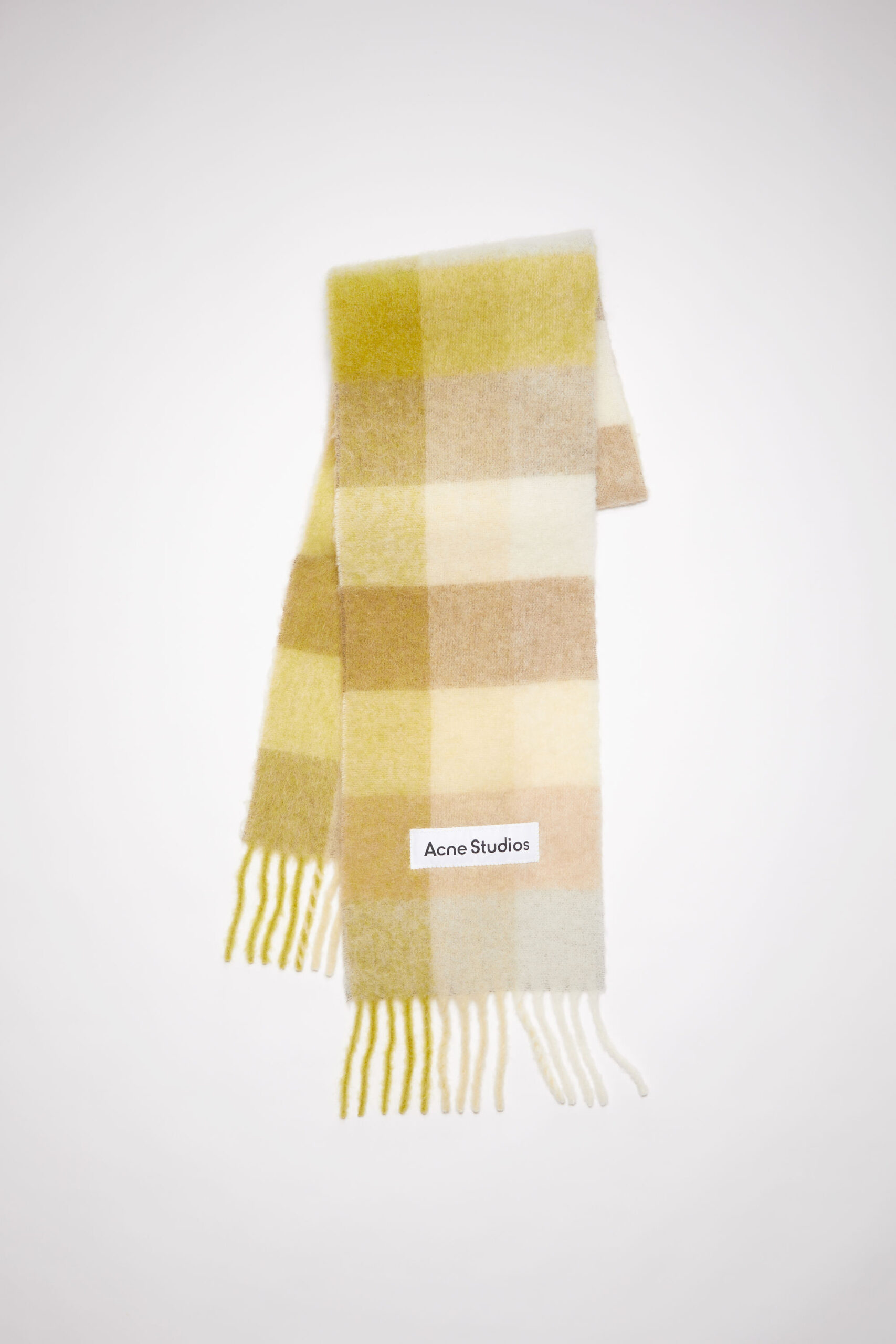 An Acne Studio sustainable scarf.