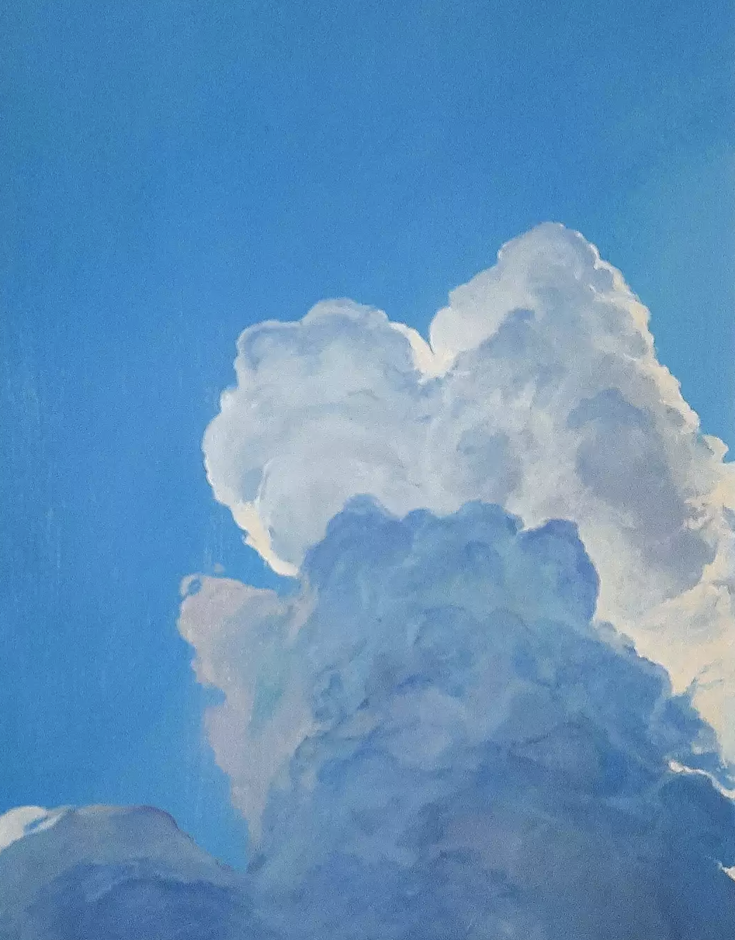 A painting of clouds.