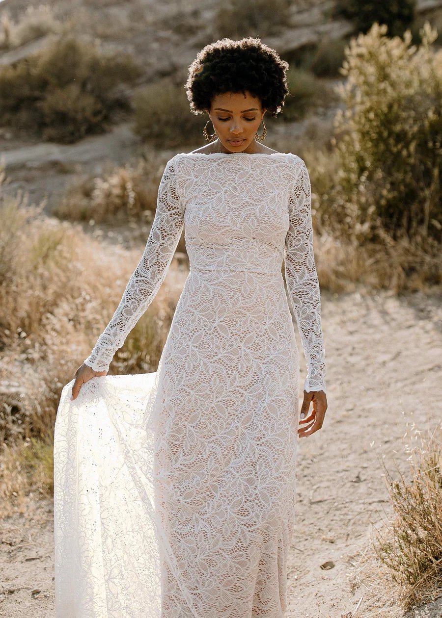 Oli-Off-shoulder wedding dress - Victoria & Vincent