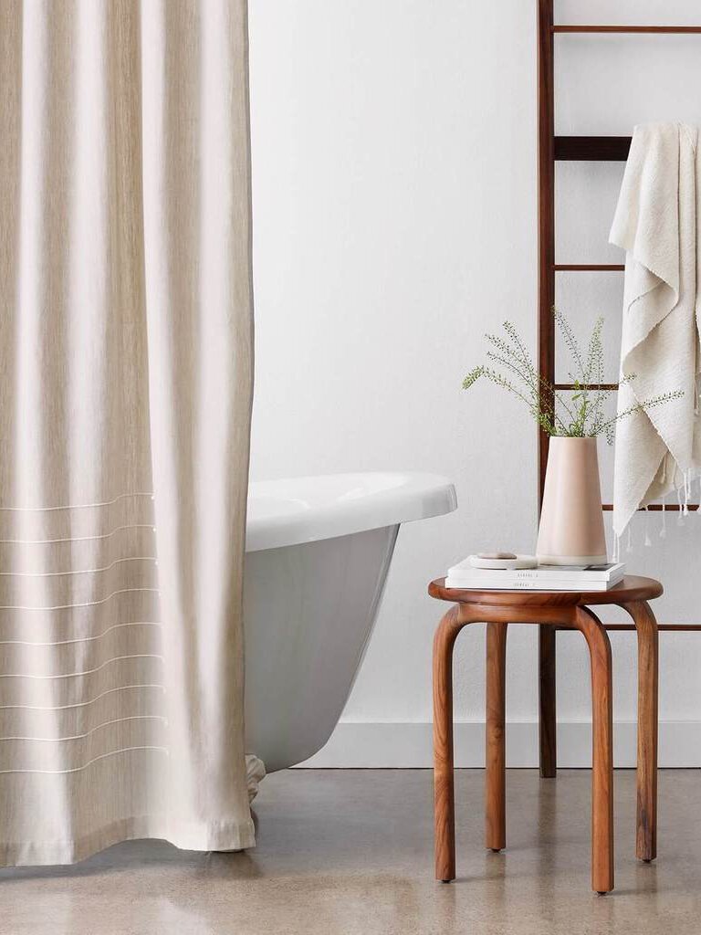 6 Eco-Friendly Shower Curtains For An Easy Bathroom Upgrade