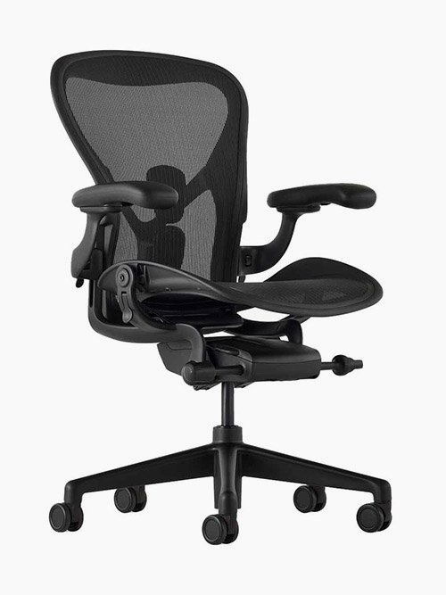 Sustainable Office Chairs: Herman Miller's Aeron Chair in Onyx