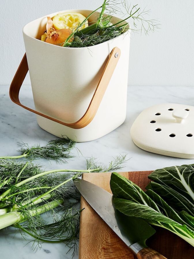 7 Stylish Indoor Compost Bins For Your Countertop
