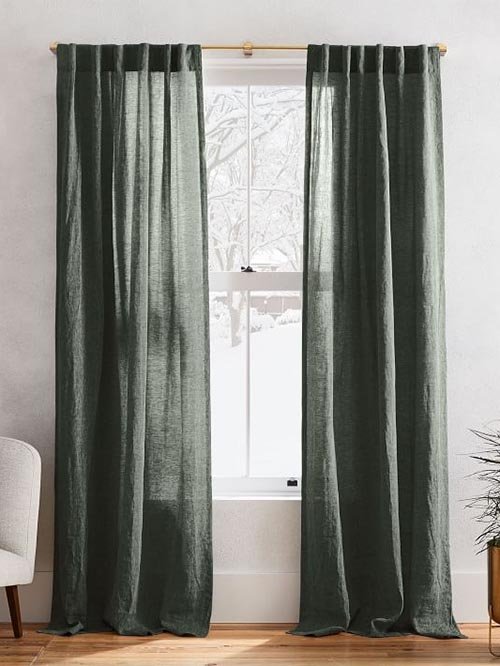 Best Linen Curtains: West Elm