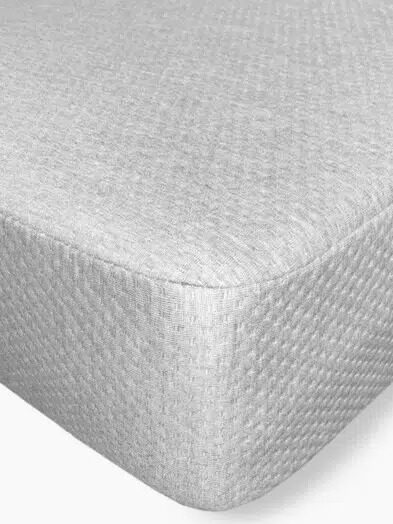 The corner of a Colgate mattress shows its texture