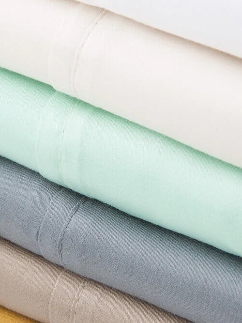 Plushbeds Bamboo Sheets in a variety of colors.