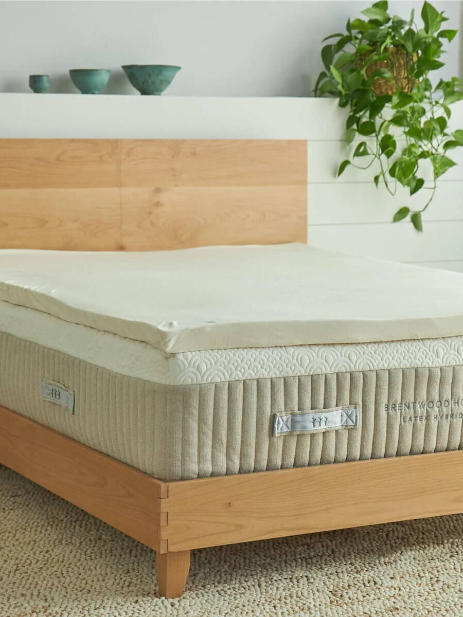 The Brentwood Home organic mattress topper.