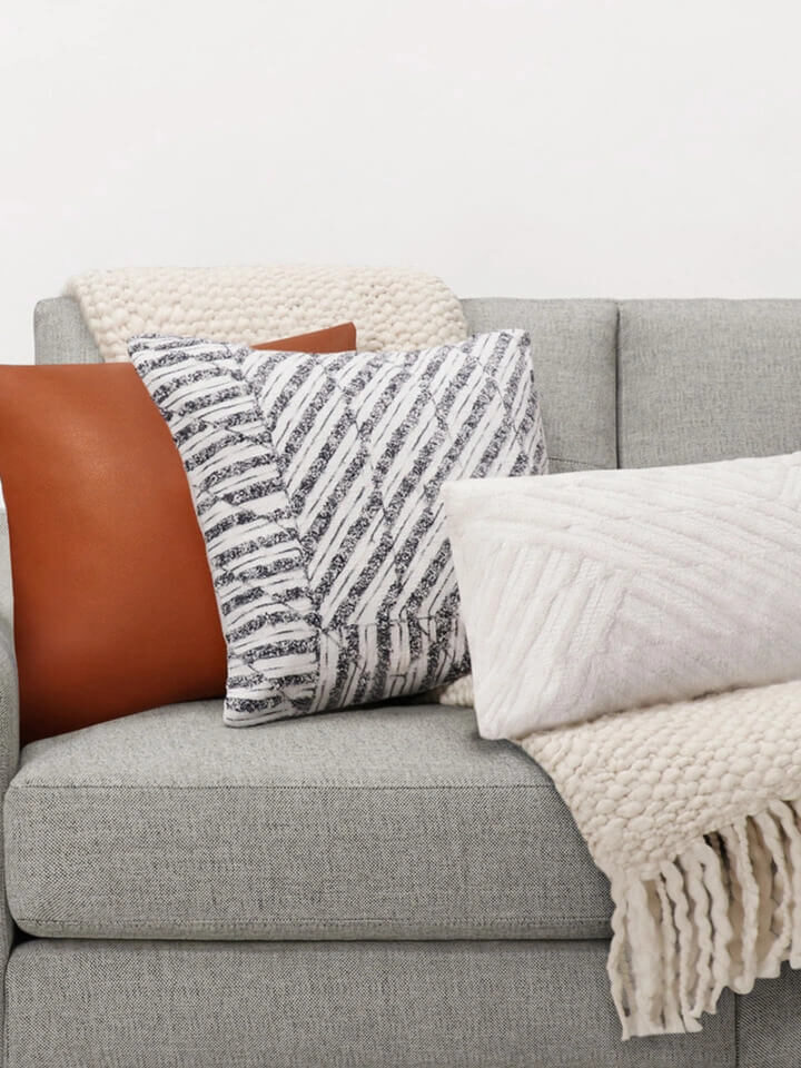 sustainable throw pillows