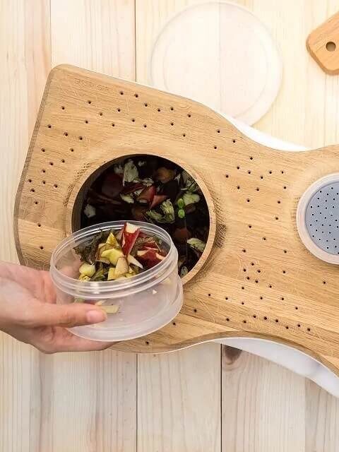 KIITLY, Countertop Compost Bin for Kitchen - Small Indoor Composter with  Lid