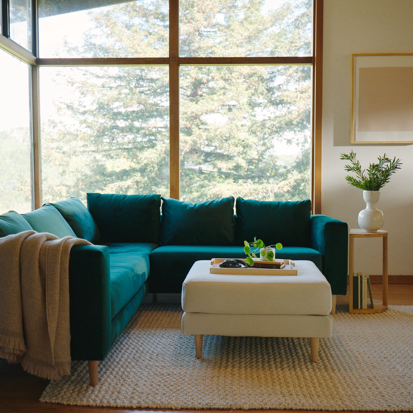 A Sabai sofa in a styled living room.
