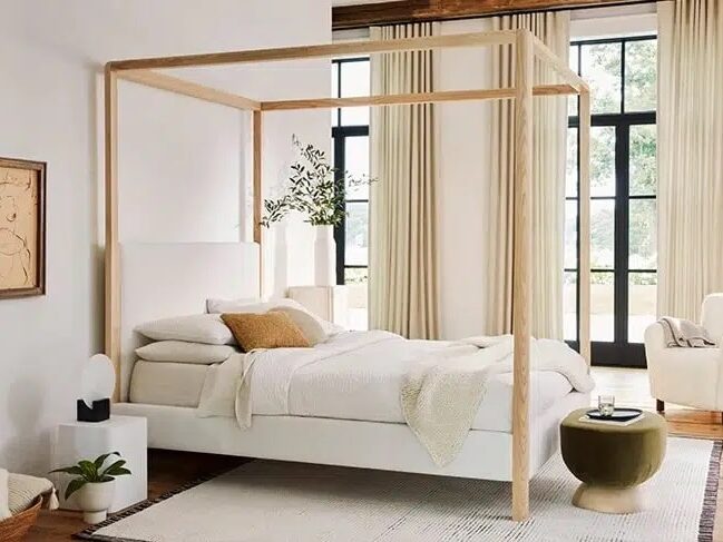 Sustainable wood bed frames