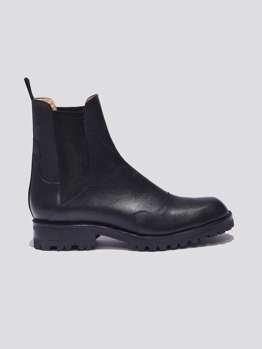 Black Zou Xou sustainable winter lug boots