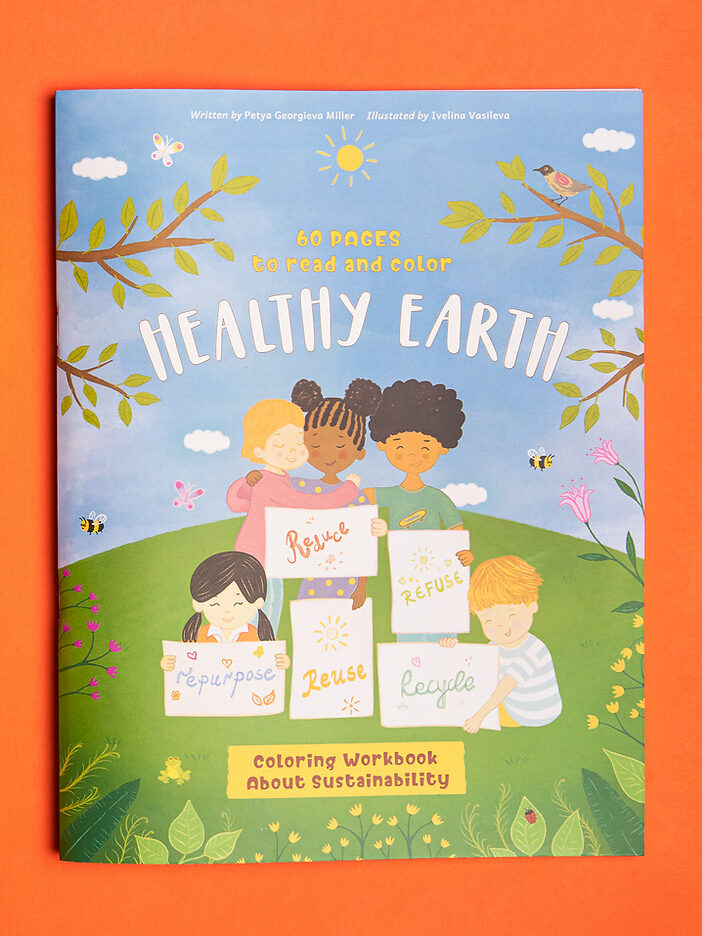 healthy earth adult coloring book