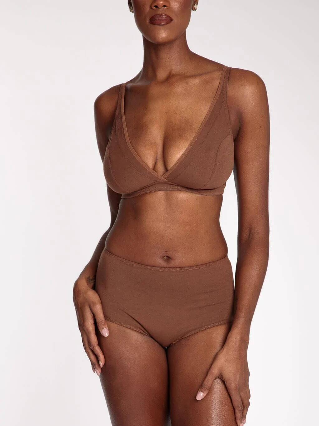 nubian skin organic cotton bralette