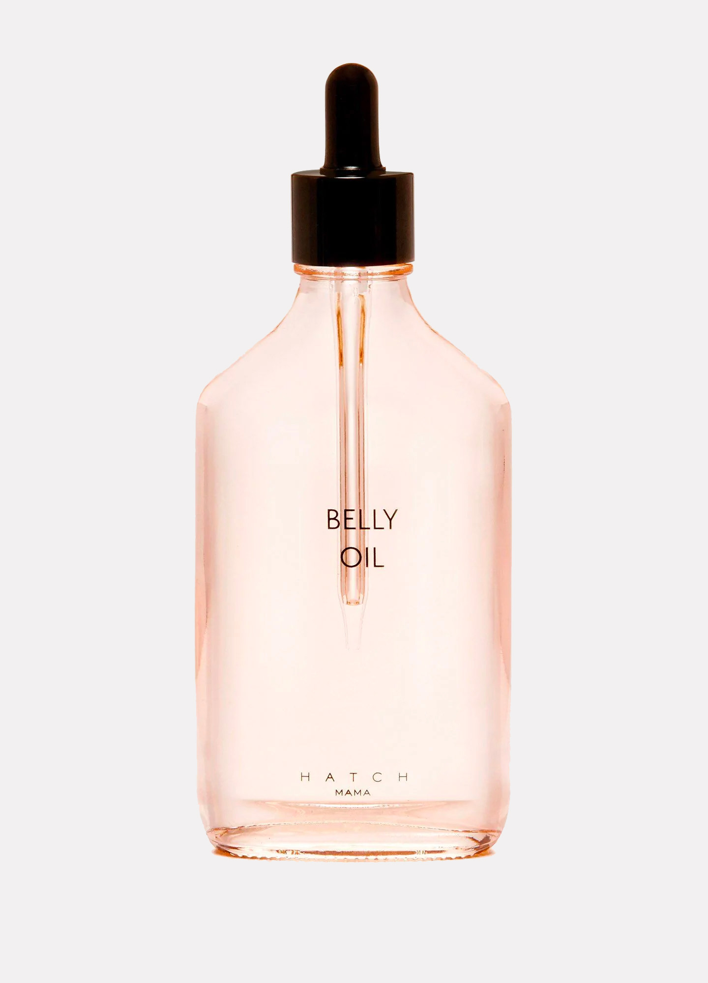 A bottle of Hatch belly oil. 