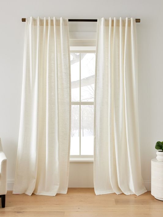 West Elm Linen Curtains