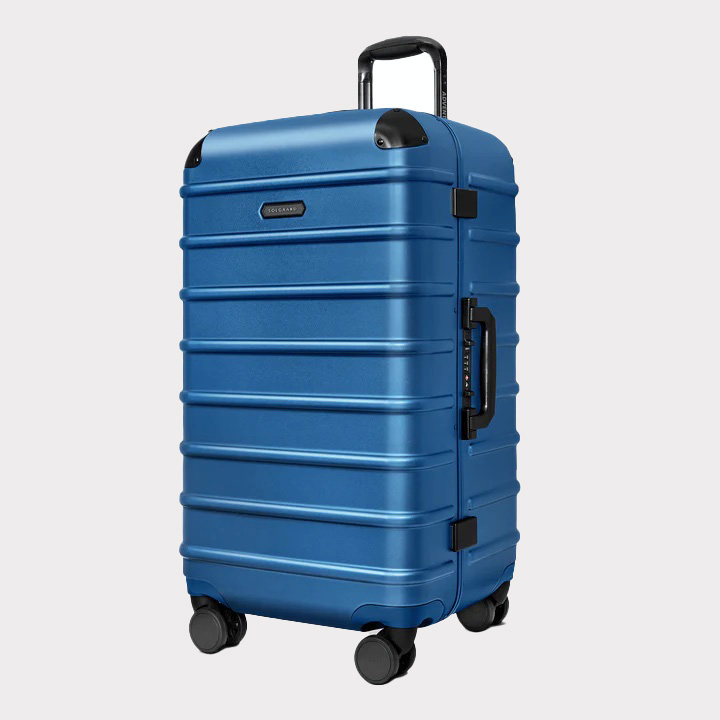 A blue case.