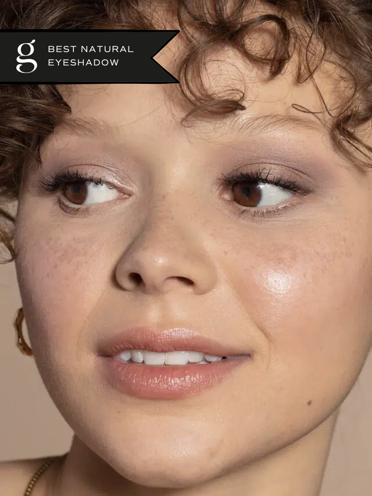 A model wearing ILIA's eyeshadow.