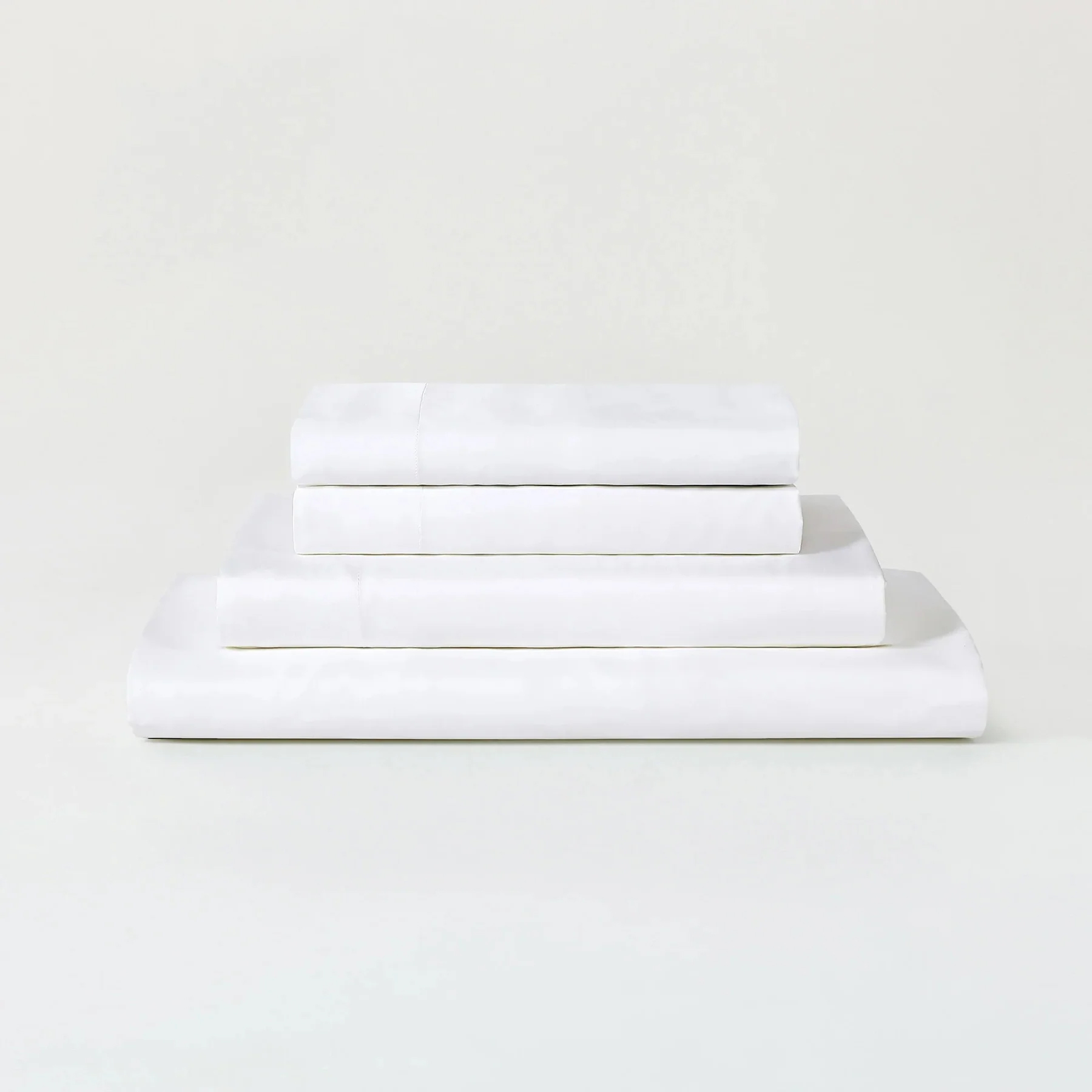 White Tencel sheets.
