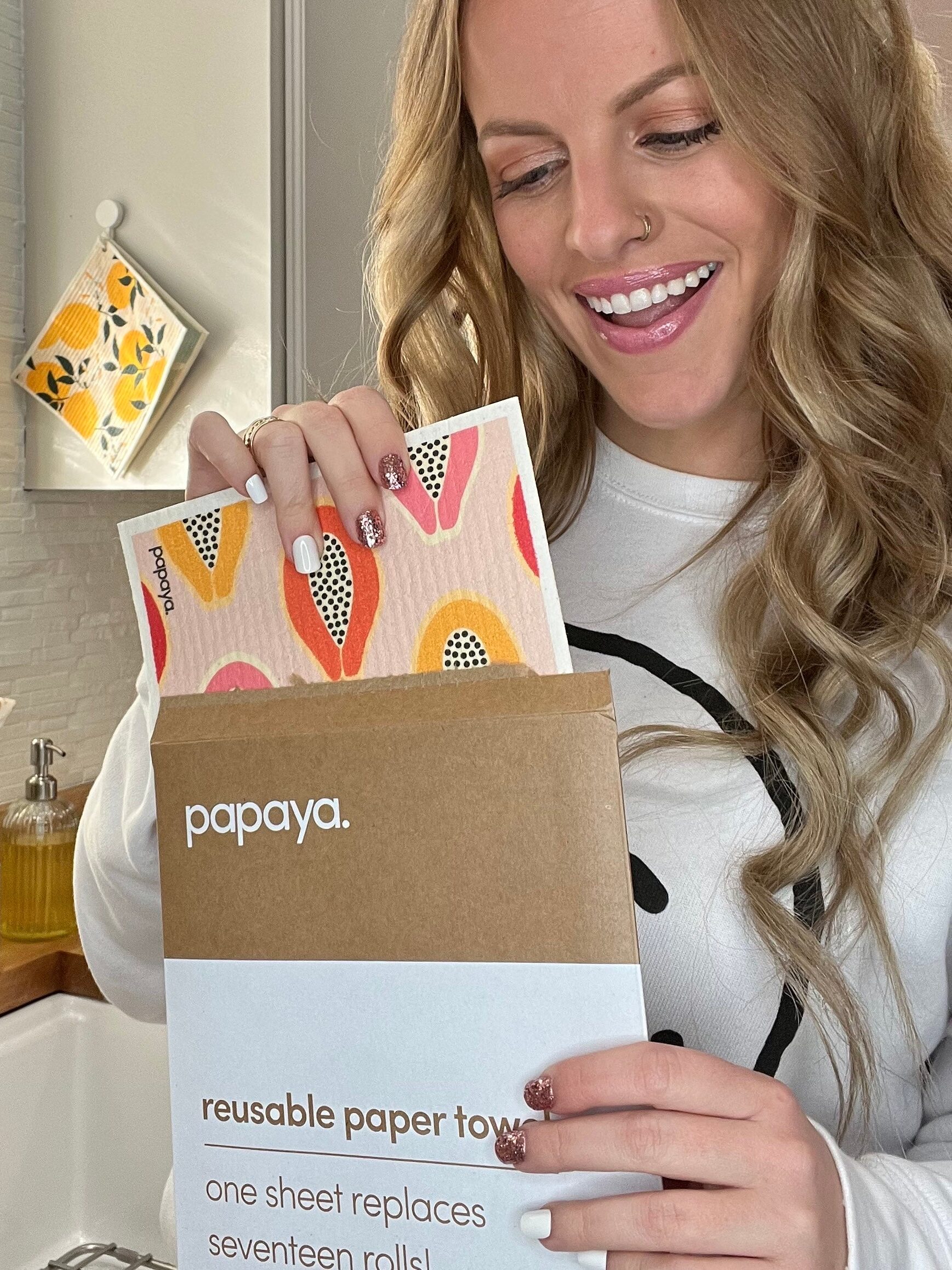 Papaya Reusables Paper Towels