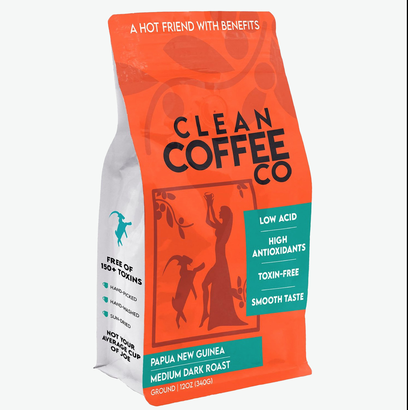 A bag of Clean Coffee. 