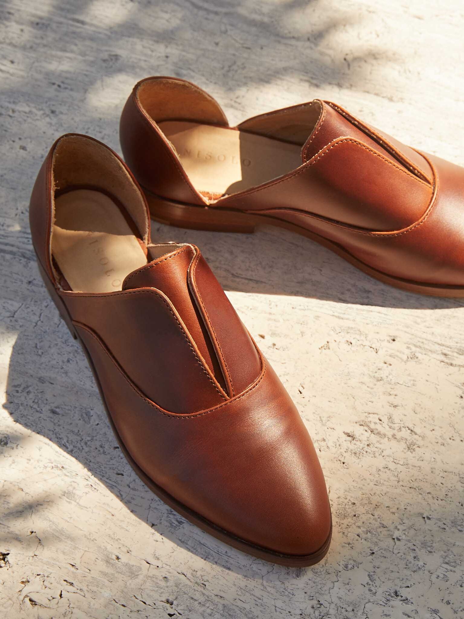 Nisolo sustainable d'orsay style loafers.