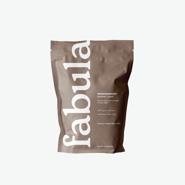 A bag of Fabula coffee. 