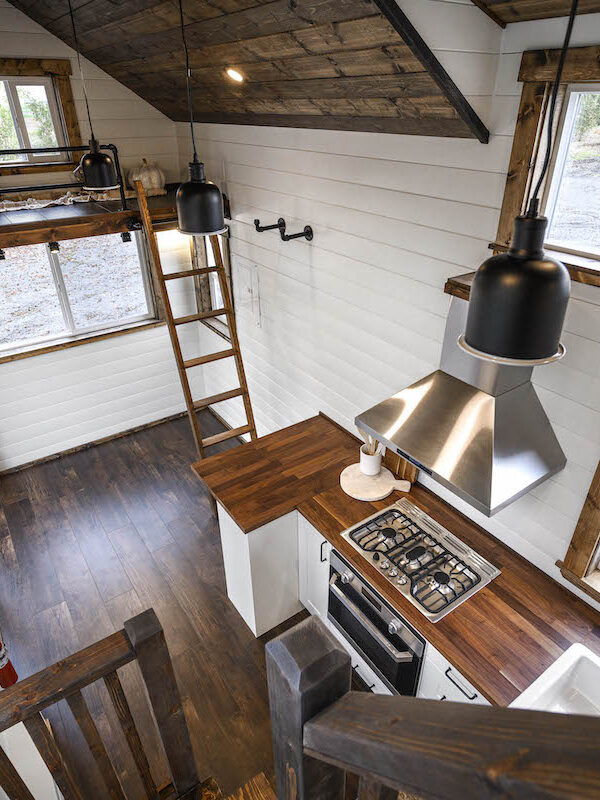 The interior of a Mint Tiny Home.