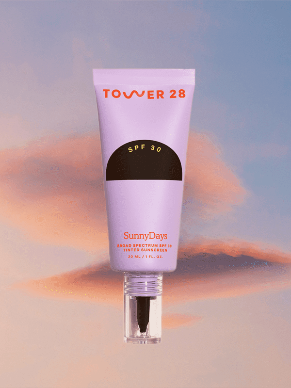 A product shot of Tower 28 tinted SPF Sunscreen Foundation