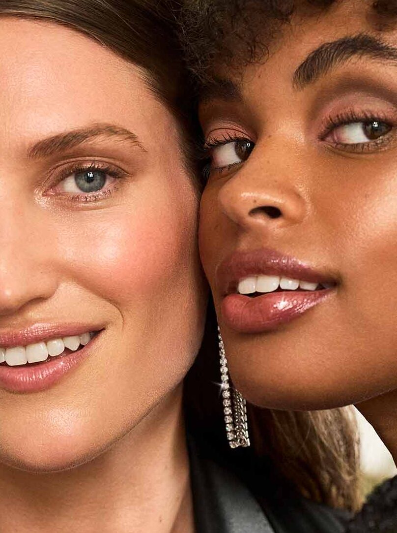2 models wearing Beautycounter eyeshadow.