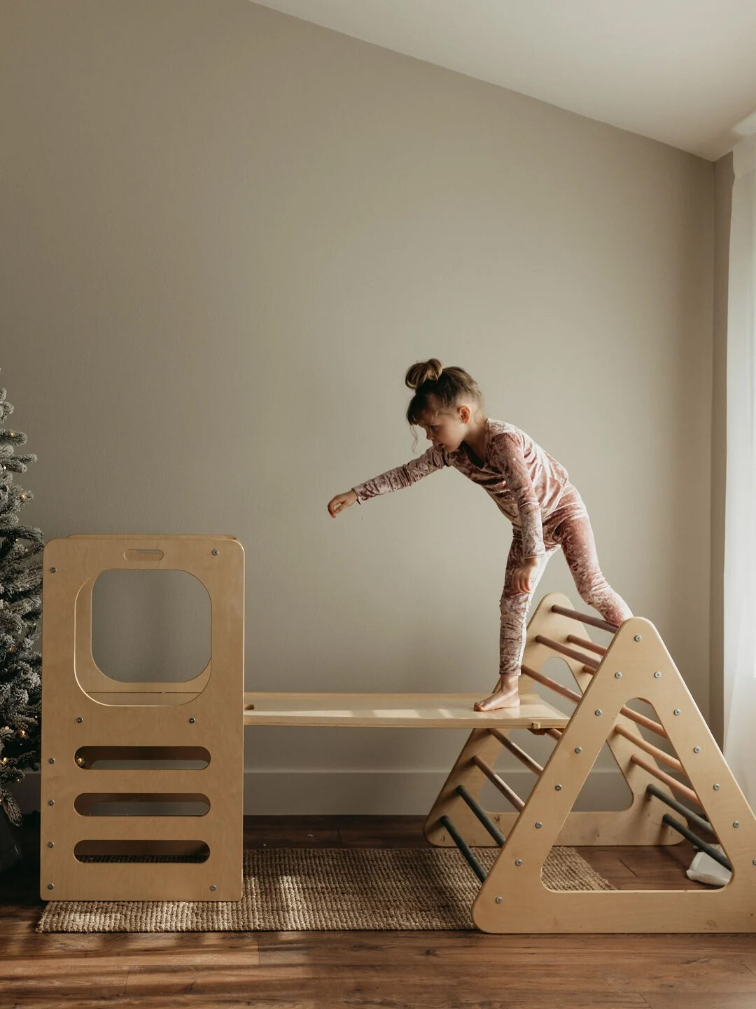 A Montessori climbing gym from CassaroKids
