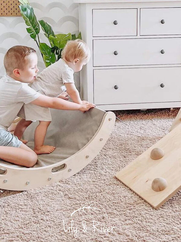 A Montessori climbing gym from Lily and River