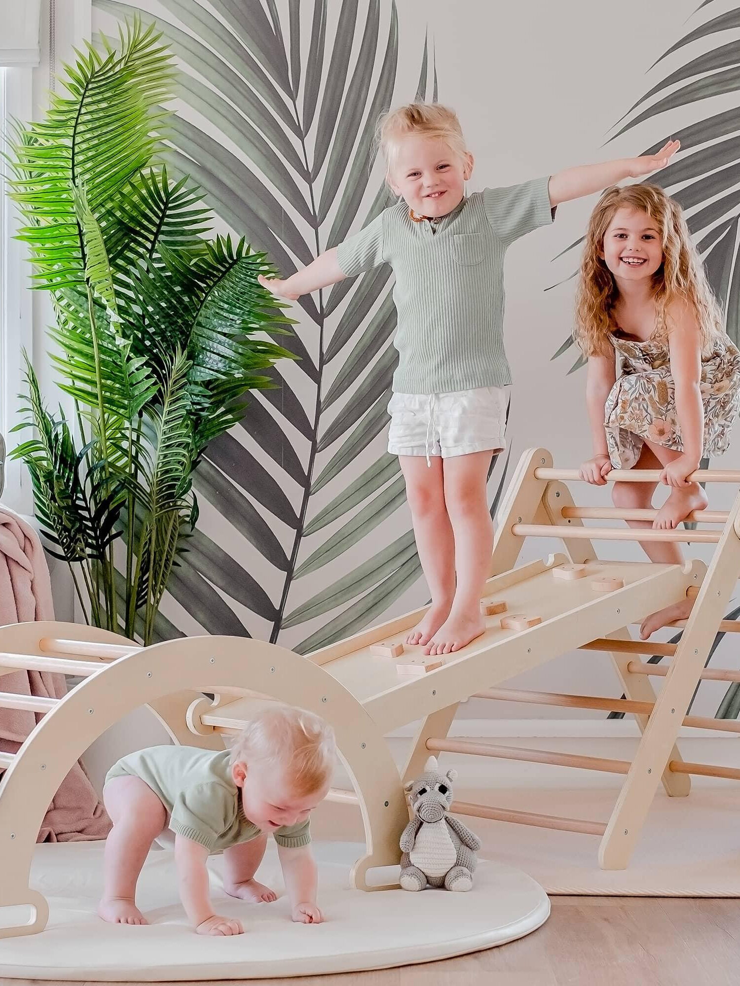 A Montessori climbing gym from Tiny Land