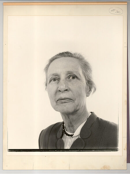 Black and white sepia tone photograph of female philosopher Susanne Langer