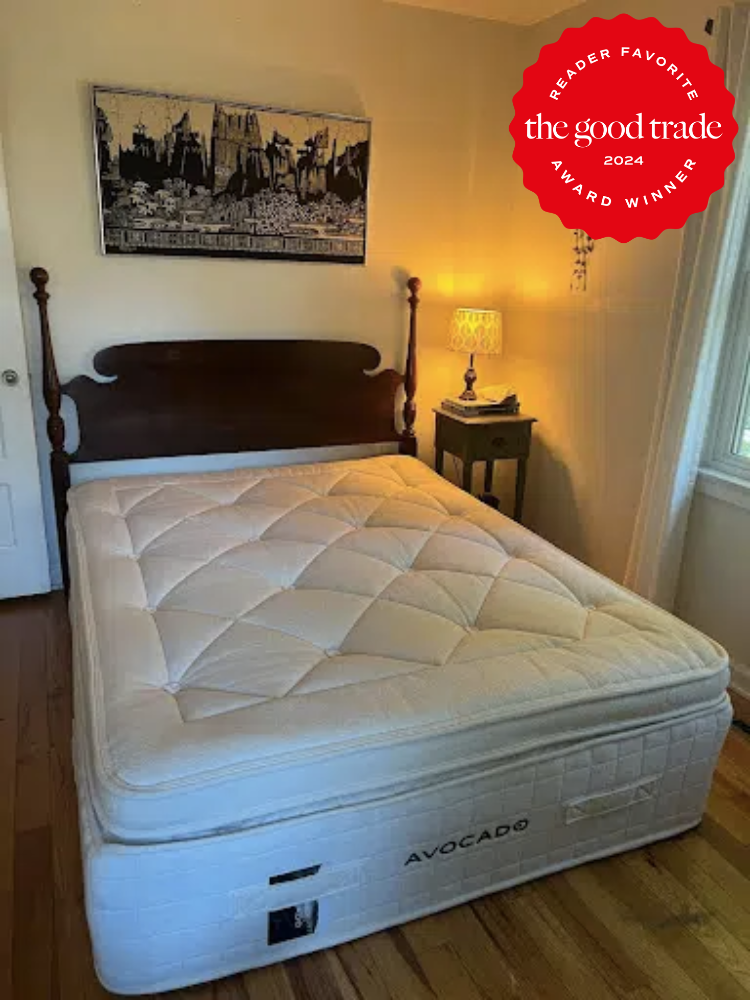 Avocado luxury mattress. The TGT 2024 Award Winner Badge is on the right corner of the image.