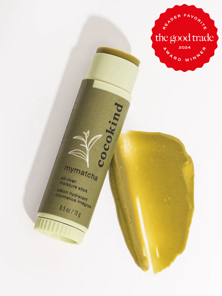 cocokind's mymatcha all-over moisture stick. The TGT 2024 Award Winner Badge is on the right corner of the image. 