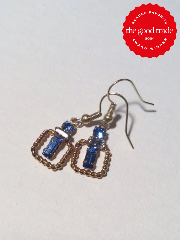 A pair of earrings from Etsy. 