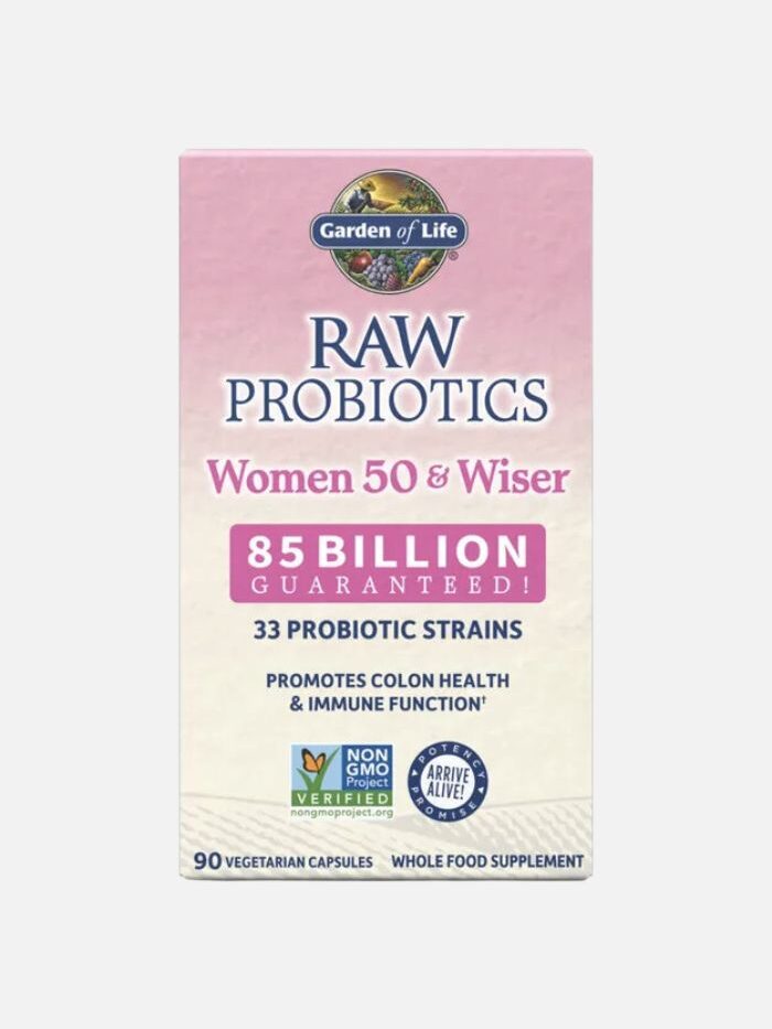 A box of Garden of Life probiotics. 