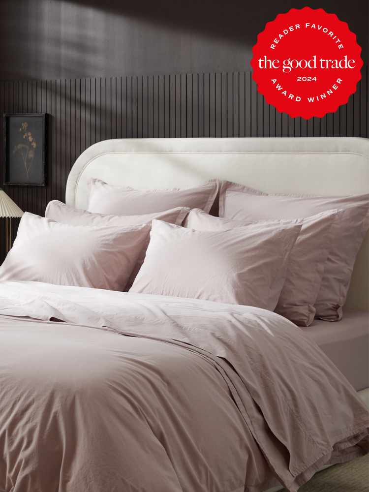 Soft bed sheets from Parachute. The TGT 2024 Award Winner Badge is on the right corner of the image. 