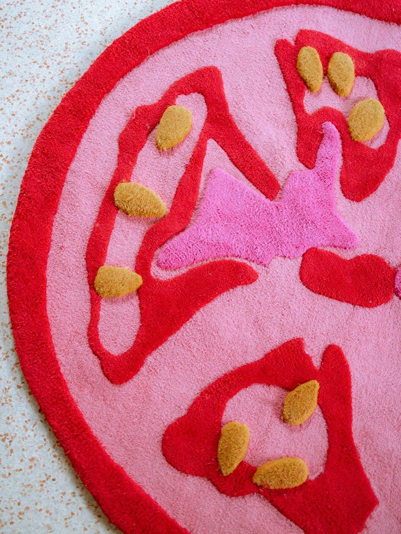 Close up of a YaYa & Co. rug. 