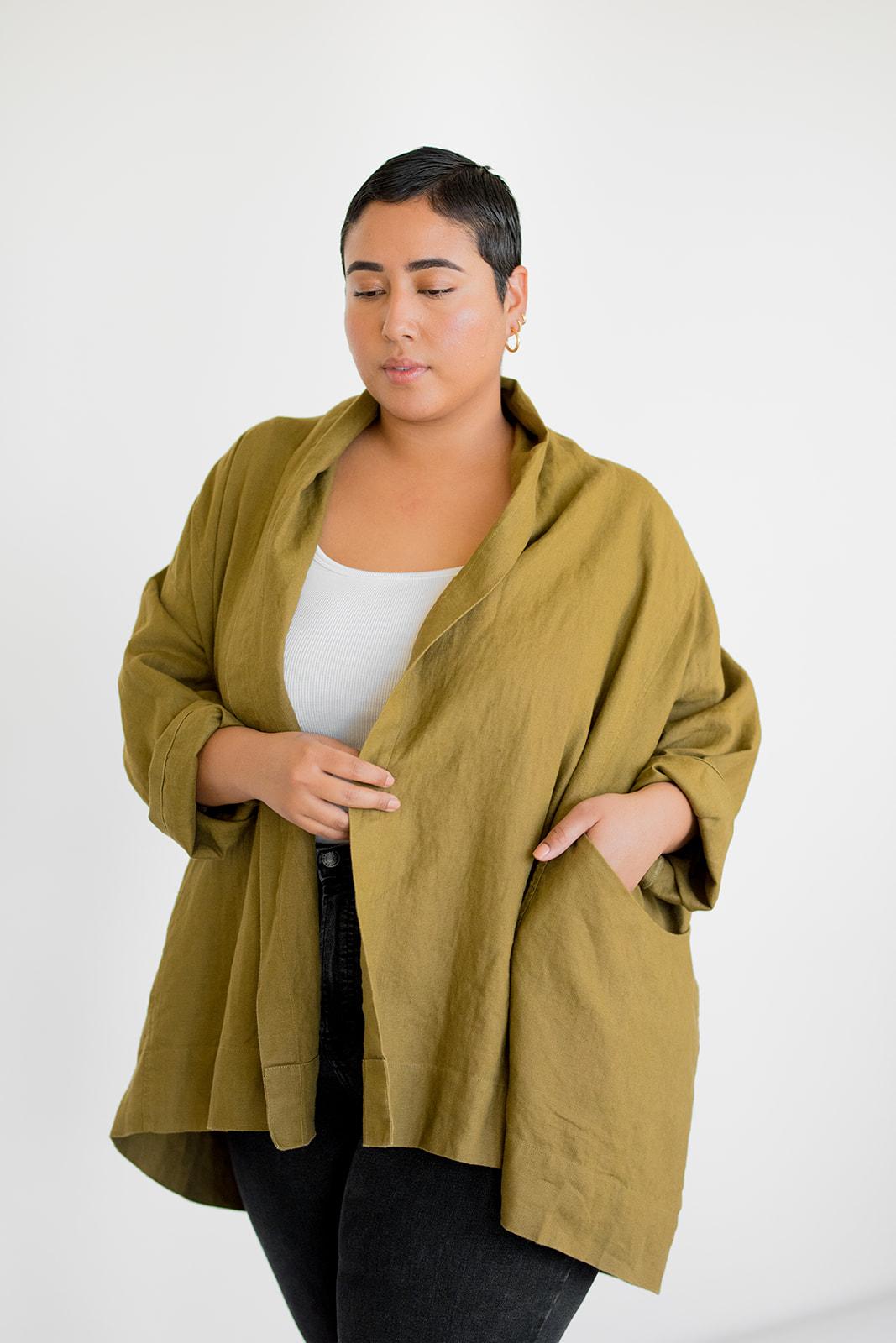 Coats - Invisible Touch boutique - HANDMADE KIMONO STYLE SOFT WOOL
