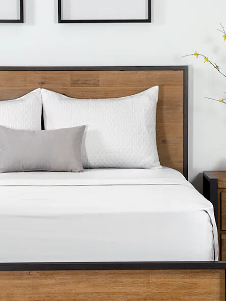 White bamboo bedsheets from Nolah.