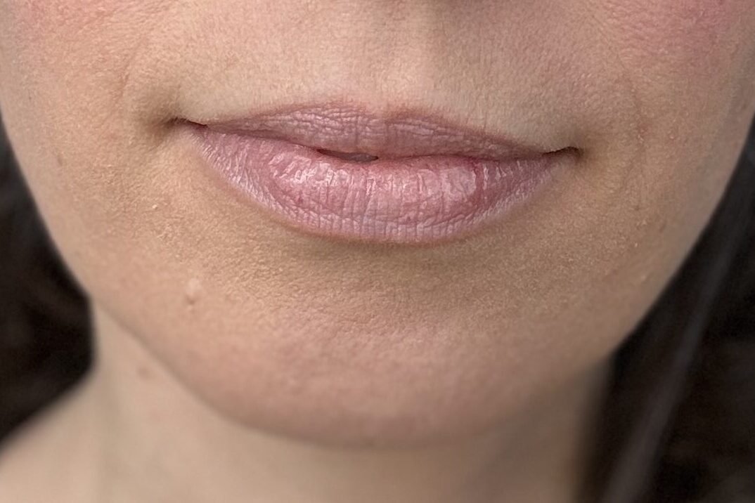 A close up of a woman's lips.
